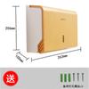 Caja de pañuelos montada en la pared sin perforaciones para baño, tocador y cocina, tipo extraíble, caja de almacenamiento multiusos