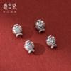 Pulsera de plata pura S999 con cuentas de pez Xiang Yunfu plateadas duras envejecidas, accesorios para joyería DIY, venta al por mayor T0912
