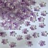 Atacado 10mm Estéreo Flor de Cerejeira Esmaltada Furo Médio Flor Pequena diy Grampo de Cabelo Artesanal Material para Penteado