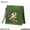 Bolsa de Embalaje para Té con Cordón Bolsa para Café Té Negro Tostado Té Verde Té Blanco Fuding Bolsa Auto-soportante Sellada con Papel de Aluminio Sellada por Ocho Lados