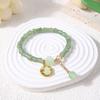 Nova pulseira de bambu estilo chinês Imitação de estilo nacional Dongling Jade Festival Pulseira de cintura alta Templo de área cênica Pulseira de fivela segura quente