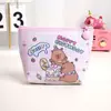 Billetera de Capibara para Mujer, Porta Tarjetas Ins, Cartera Pequeña de Nicho de Aspecto Elegante, Portátil, Dibujos Animados, Pequeño Regalo