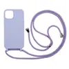 Capa Personalizada para Celular Apple 17 com Cordão Integrado Capa para Celular com Cordão Fosco Transversal Capa para Celular iPhone 16 com Cordão