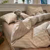 Juego de ropa de cama de cuatro piezas de algodón lavado, modelo nuevo 2026, sábanas para cama de dormitorio, sábana bajera, funda de edredón, juego de tres piezas 4