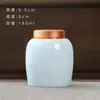Pequeno Pote de Cerâmica com Tampa de Metal Pote de Caqui Embalagem de Chá Alimentos Chá Dendrobium Creme para Cuidados com a Saúde Cosméticos Armazenamento