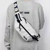 Bolsa de Peito Masculina e Feminina Marca de Moda Esportiva Simples Bolsa de Ombro Casual Estilo Japonês Bolsa de Cintura Moda Street Mochila Transversal