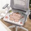 Cojín de Seda de Hielo para Estudiante de Dibujos Animados Verano Oficina Tapete de Verano Silla de Comedor Cojín Grueso Cojín para Asiento de Coche Cojín para Silla