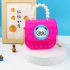 Bolso Bandolera Vanguardia para Hombro Niños Bandolera Bolso de Mano Perla Burbuja Bolso Bandolera de Silicona para Hombro Bolso Gelatina