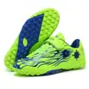 Zapatos de Fútbol para Niños AG Tacos Largos TF Tacos para Césped Zapatos de Fútbol para Entrenamiento y Competición en Campus Estudiantil Zapatillas de Velcro para Niños Medianos y Grandes