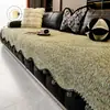 Cojín de sofá con borde verde esponjoso, modelo nuevo 2026, cojín de asiento de chenilla texturizado, alta densidad, tela protectora anti-arañazos de gato