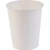 Vaso de papel blanco desechable de 7 onzas para café, té y agua potable, vaso engrosado