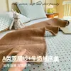 2026 Novo Lençol de Cama Acolchoado Dupla Face Dupla Camada de Gaze Leite Fleece para Berço de Mãe e Bebê Protetor de Colchão
