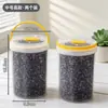 Pote de Armazenamento de Grãos de Café BNBSA Hermético e à Prova de Umidade, Pote Selado de PP de Grau Alimentício para Armazenamento de Alimentos Secos e Chá de Ervas