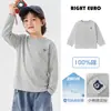 Camiseta de Manga Larga Rayada para Niños Europeos Derecha Ropa de Otoño 2026 Nuevo Estilo Mediano Grande Ropa para Niños Niños Bebé Estilo Primavera Otoño
