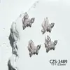 Qiansi Mengdie Aleación Circonita Arte de Uñas Diamante Tridimensional Doble Capa Explosión Alas Finas Alas de Mariposa Joyería para Uñas Venta al por Mayor