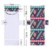Suministros del Fabricante Funda para Silla de Playa Estilo Retro Bolsa para Toalla Impresión Digital Serie Geométrica Funda para Sillón Bolsa para Toalla de Playa