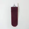 Meias de Cano Alto Estilo Coreano para Meninas, Algodão, Versáteis, Ponto Duplo, Meias Altas Retas, Cor Sólida, Outono/Inverno, Meias Largas para Crianças