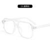 Armazón de Gafas Aviador de Marco Grande con Doble Puente para Hombres, Lentes Fotocromáticos Transparentes de Moda para Mujeres, Gafas Protectoras contra Luz Azul, Marco Cuadrado Estilo Hong Kong