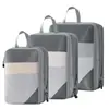 Set de Bolsas de Almacenamiento Compressibles para Viaje de Tres Piezas Set de Almacenamiento para Maleta Ropa para Viaje de Negocios Clasificación y Organización de Ropa Interior Bolsa de Almacenamiento