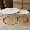 Mesa de centro pequeña transfronteriza personalizada, Balcón de apartamento pequeño, Sala de estar para tomar el té, Mesa redonda pequeña, Mesa de centro retráctil multifuncional simple