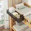 Cesta colgante de almacenamiento para mesita de noche de dormitorio, estante colgante sin taladro, organizador de snacks y artículos varios para la mesita de noche de estudiante universitario