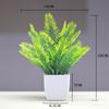 Venda quente transfronteiriça Simulação de planta Planta falsa Planta verde Decoração interna e externa Simulação de eucalipto em vaso de plástico Planta pequena em vaso