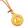 Colgante de Calabaza Giratorio Incrustado con Diamantes con Artesanía Tradicional de Oro de Arena, Simbolizando Buena Fortuna y Prosperidad, Adecuado para Hombres y Mujeres