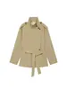 Comercio exterior transfronterizo ropa de mujer 2026 otoño nuevo estilo europeo y americano moda casual gabardina de longitud media con cinturón