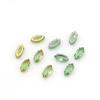 Zircônio Sintético Eco-Friendly Marquise Garra Costurada à Mão Diamante Base Dourada Base K Branca Quatro Furos Diamante Costurado à Mão Formato de Ovo Acessórios DIY