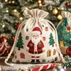 Paquete Decorativo Navideño Transfronterizo Bolsillo Regalo Bolsa de Empaque de Gran Capacidad Nochebuena Bolsa de Regalo Navideño