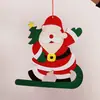 [Oferta especial de liquidação] Decorações de Natal Enfeites de árvore de Natal Pai Natal boneco de neve enfeites layout de cena