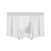 Roupa Íntima Masculina 120S Seda Gelada Sem Costura Nylon Juventude Boxer Shorts 10A Cueca Boxer Antibacteriana Roupa Íntima Masculina