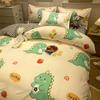 Venta al por mayor de fábrica, ropa de cama de algodón totalmente impermeable, conjunto de cuatro piezas, funda de edredón de una pieza para mujer, dormitorio de estudiantes, funda de edredón para hombre, conjunto de tres piezas