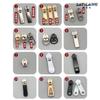 Venta al por mayor de fábrica, n.° 5, tirador de cremallera de nailon, hoja de malla de aleación de zinc, tirador de punto, bolsa de computadora, equipaje, carga inversa, tirador