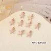 Accesorios de Arte para Uñas con Incrustaciones de Diamantes de Aleación, Estilo Océano de Verano, Estrella de Mar Azul y Blanca, Diamante Incrustado, Lujo Ligero, Metal Tridimensional, Decoración de Diamantes para Uñas