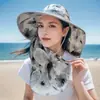 Chapéu Respirável Novo para Colheita de Chá de Verão, Máscara Facial, Proteção para o Pescoço, Chapéu de Sol Integrado, Chapéu de Sol para Exterior Anti-UV