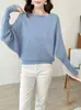 Sitio Internacional En Stock Comercio Exterior Europeo y Americano Suéter Holgado de Punto con Hombros Descubiertos y Mangas Murciélago para Mujer Amazon Aliexpress