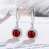 Brincos moissanite simulação transmissão ao vivo feminino ins amor prata esterlina S925 zircônia seis garras brincos moissanite brincos