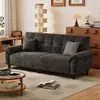 Sofá Cama Plegable Multifuncional Todo en Uno de Doble Uso para Sala de Estar, Habitación de Alquiler, Oficina, Sofá de Cuero Anti-Arañazos para Gatos
