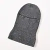 Chapéu Gorro de Lã Cashmere Quente à Prova de Vento para Homens e Mulheres com Máscara Balaclava e Cachecol Integrado para Manter o Rosto Aquecido