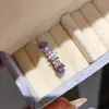 Anel Aberto de Trevo de Quatro Folhas com Zircônia Banhado a Ouro Real 18k Anel para Dedo Indicador Doce Fresco Joia de Mão Alto Padrão de Luxo Leve para Mulheres