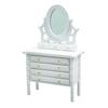 1:12 casa de bonecas casa de bonecas mini móveis jacarandá pequena mesa de móveis cor penteadeira com espelho