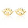 Mini Pendientes de Acero de Titanio Estilo Ins, Sencillos Elegantes, Pendientes Normcore de Corazón, Pendientes Populares Asimétricos de Acero de Titanio para Hombres y Mujeres