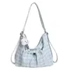 Bolso de Hombro Femenino Fresco y Sencillo 2026 Nueva Moda Versátil Bolso Cruzado de Cuadros Gran Capacidad Bolso de Mano para Viajes