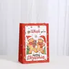 Bolsa de Papel Kraft Navideña Bolsa de Papel Kraft Navideña Bolsa de Regalo Navideña Reno Nieve Árbol de Navidad Bolsa Tote Navideña
