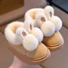 Zapatos de Algodón para Niños Modelo Nuevo 2026, Pantuflas Gruesas Cálidas de Algodón Cómodas para Invierno en Interiores y Exteriores para Niños Mayores y Pequeños