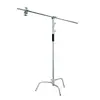 Trípode de Viaje Fotográfico Transfronterizo Patas Mágicas Tipo C 3.3 Metros Acero Inoxidable Engrosado Grueso Soporte de Luz Película y Televisión Uso Pesado Soporte de Luz Superior
