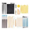Cross-border Amazon argila macia argila cerâmica ferramentas de argila multi-funcional combinação de escultura nail art fábrica de costura de unhas atacado