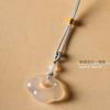 Colgante de calcedonia de hielo Xiangyun Ruyi con candado de ágata blanca para hombres y mujeres, collar de cadena de clavícula Yu Pei seguro y auspicioso de buena suerte