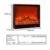 Insertar de chimenea personalizado, chimenea de estilo europeo, llama simulada electrónica, chimenea eléctrica de estilo americano, calentador empotrado decorativo para el hogar
